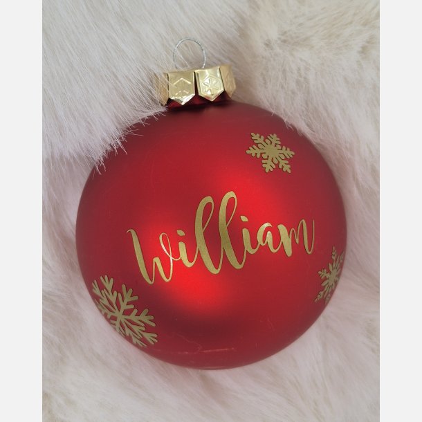 Julekugle med navn