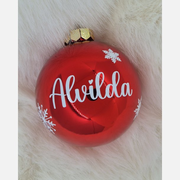 Julekugle med navn